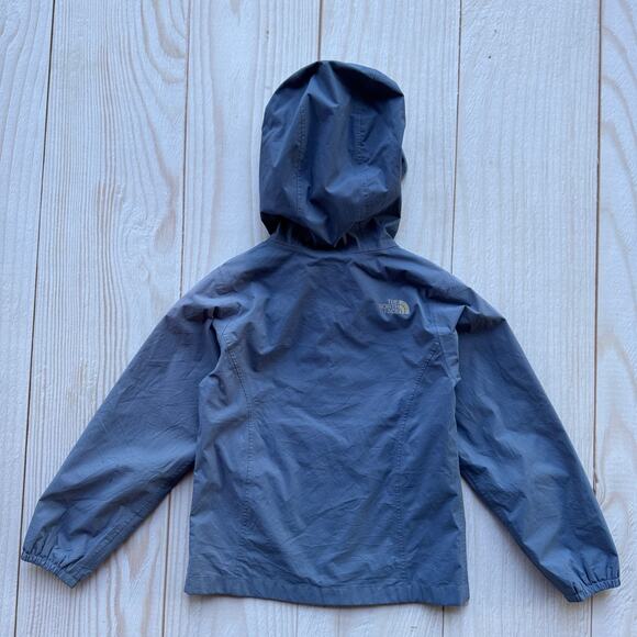 The North Face Dryvent Kids XS (6) Waterproof Hooded Rain Coat Jacket Blue - Picture 2 of 11